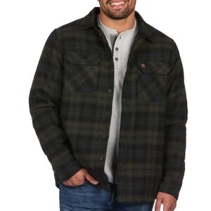 Barey used Coleman mens xl fleece lined Plaid shirt shacket